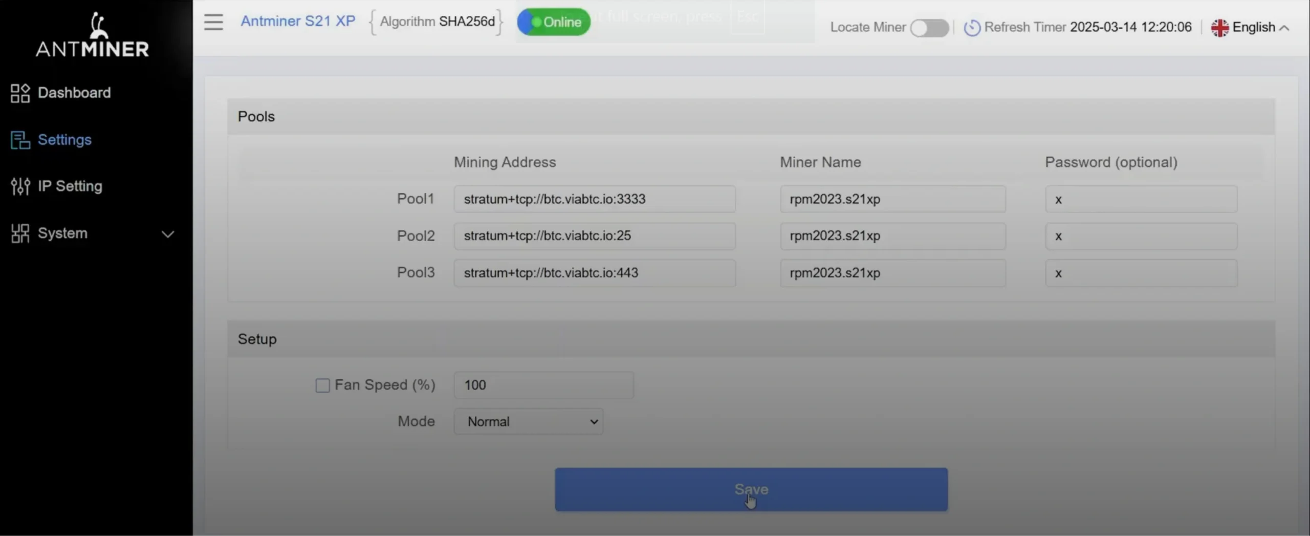 El Bitmain Antminer S21 XP es bastante ruidoso, con alrededor de 90 decibelios - 30