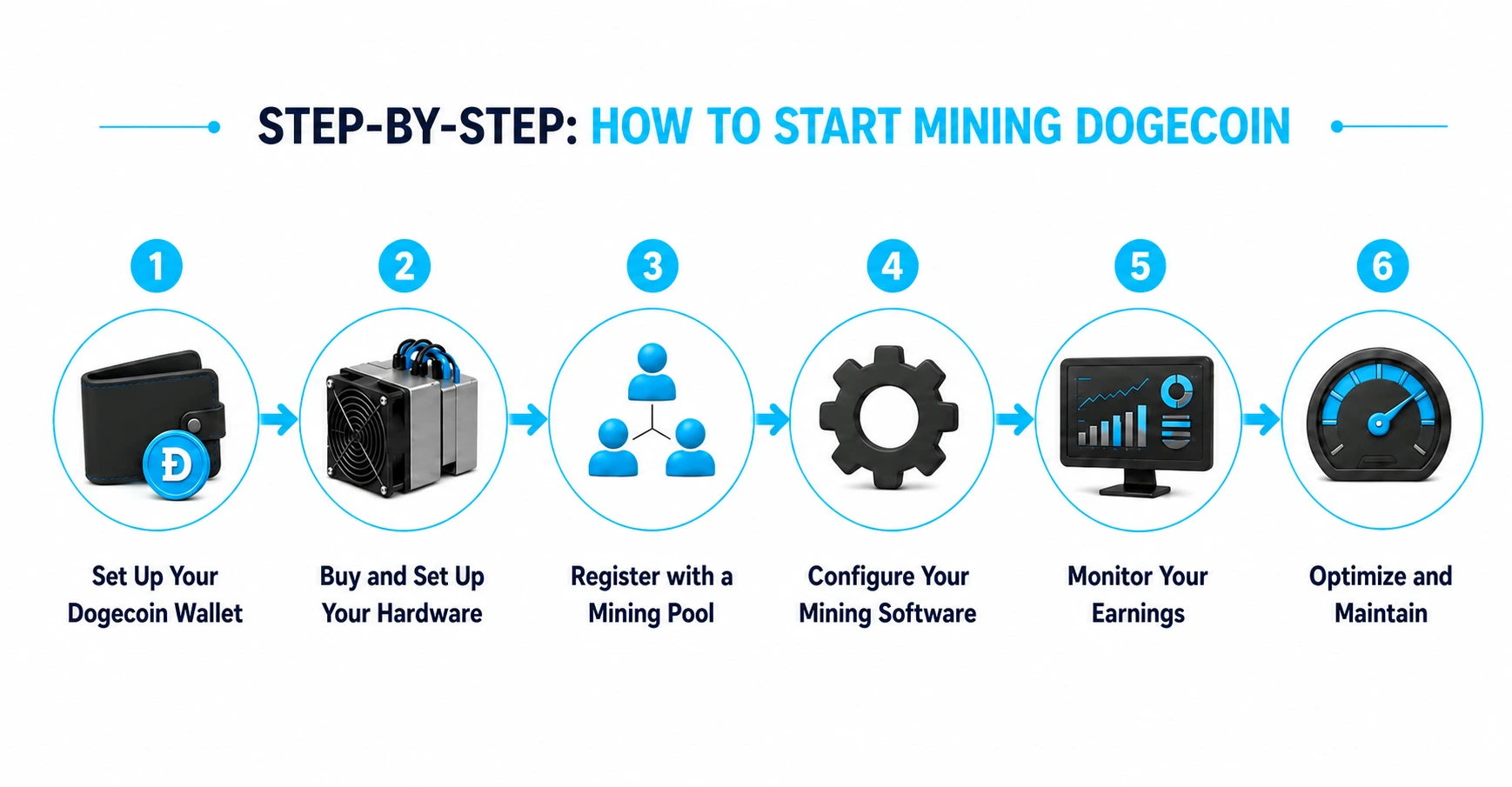 Guía paso a paso para minar Dogecoin
