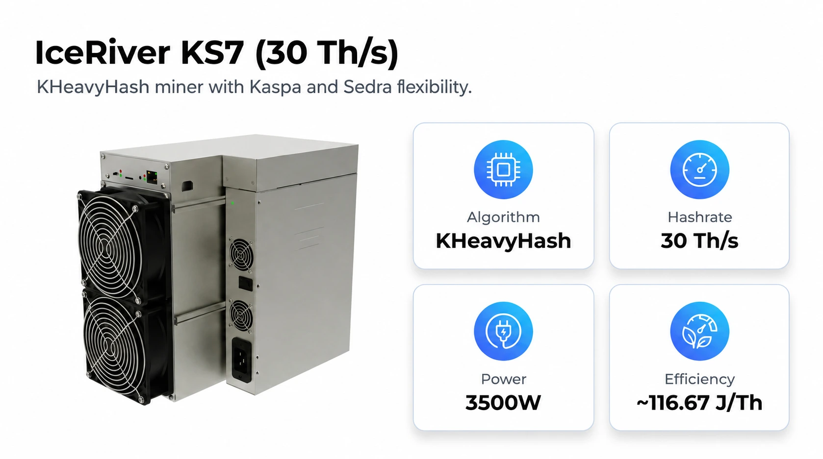 Iceriver KS7 30TH Specs